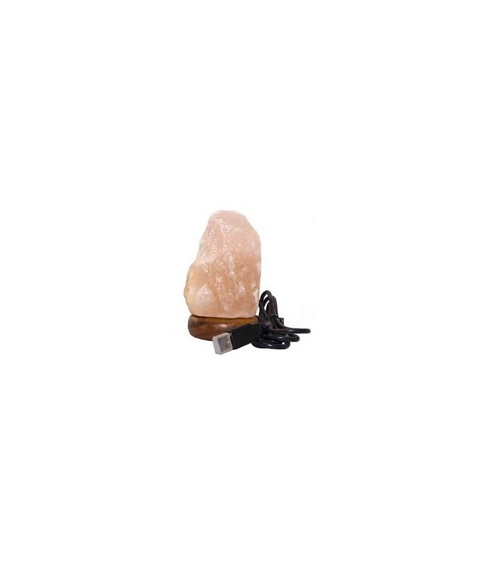 LA.LAMPARA SAL HIMALAYA RUSTICA USB