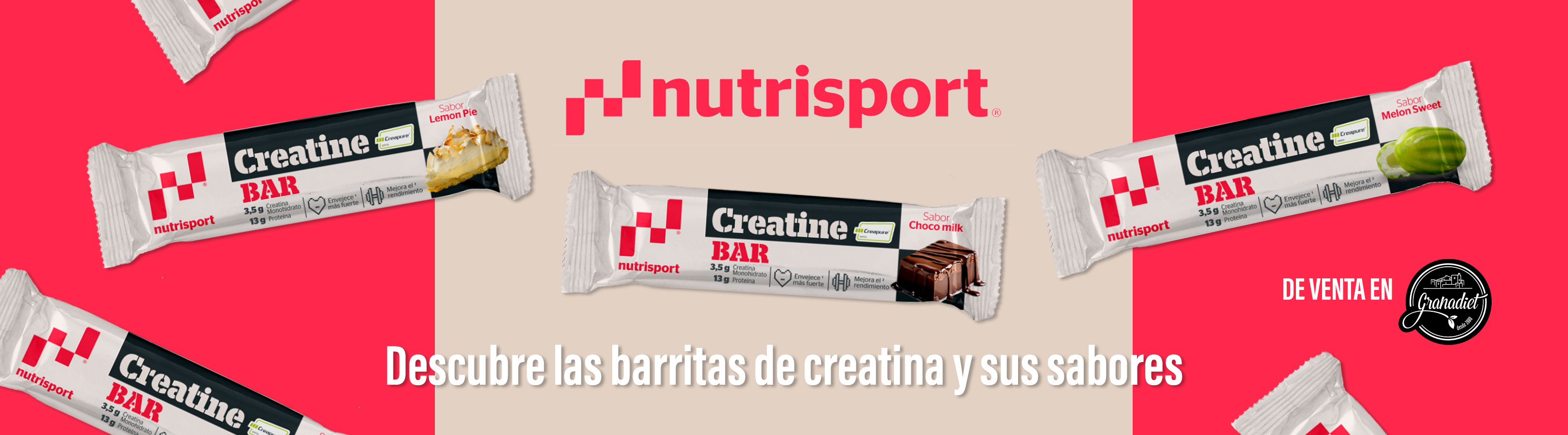 Creatina Barritas NutriSport