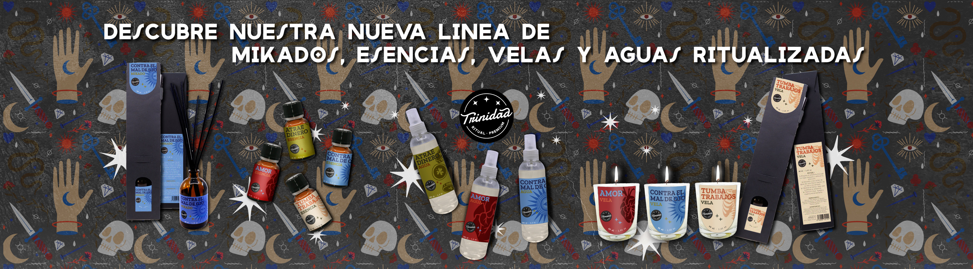 Nueva Linea de Mikados, velas, esencias y aguas ritualizadas